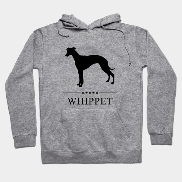 Whippet Black Silhouette Hoodie by millersye